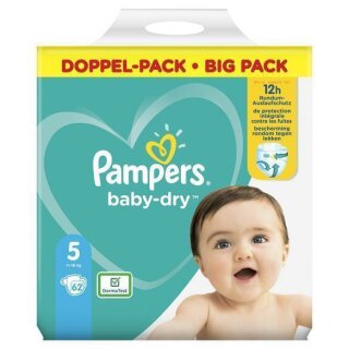 Baby Dry Junior Größe 5 Pampers Monatspackung 124 / 120 Windeln*