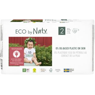 Eco by Naty Ökowindeln Größe 2 Monatspackung 132 Windeln