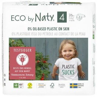 Eco by Naty Ökowindeln Größe 4 Monatspackung 156 Windeln